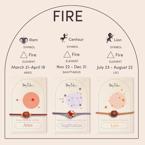 Zodiac Bracelet Hair Ties Women Handmade No-Damage Jewelry Gold Silver - Picture 5 of 9